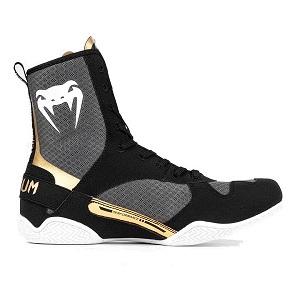 Venum - Boxing Shoes / Elite / Black-White-Gold / EU 42